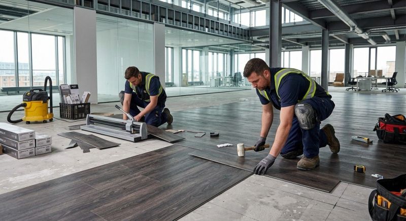 Our team working on Flooring Service projects in Rockwall, TX