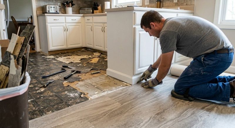 Linoleum Floor Installation in Kaufman, TX