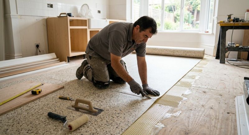 Linoleum Floor Installation in Rowlett, TX