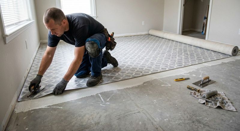 Sheet Flooring Installation in Kaufman, TX