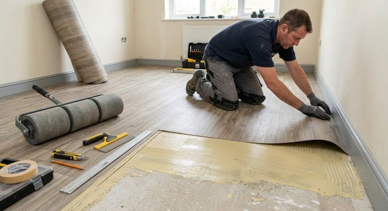 Sheet Vinyl Installation in Mesquite, TX