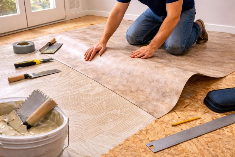 Sheet Vinyl Installation in Nevada, TX