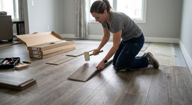 Vinyl Plank Floor Installation in Rockwall, TX