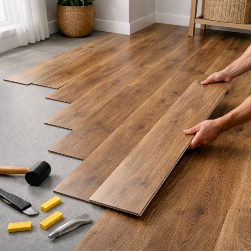 Vinyl Plank Floor Installation in Rockwall, TX